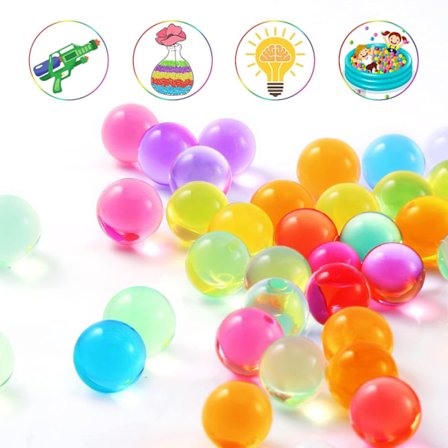 Vatten Gelé Pärlor för Jordlös Plantering, Kristallklara Flerfärgade Gelé Pärlor som Expanderar i Vatten inom 3-4 Timmar, Perfekt för Bröllop