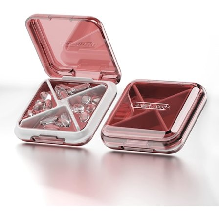 Pilleæske, Fugtsikker Lille Pilleæske, Bærbar Pilleæske Eller, ZQKLA