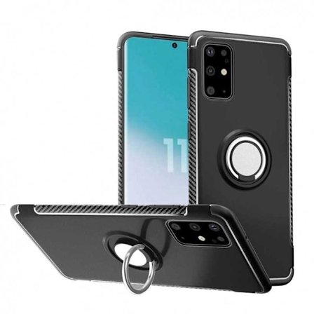 Samsung Galaxy S20 Käytännöllinen iskunkestävä kotelo sormustelineellä V2