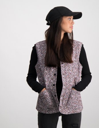 Grunt Apple Quilted Vest Brun Gilets Fille - Kids Brand Store