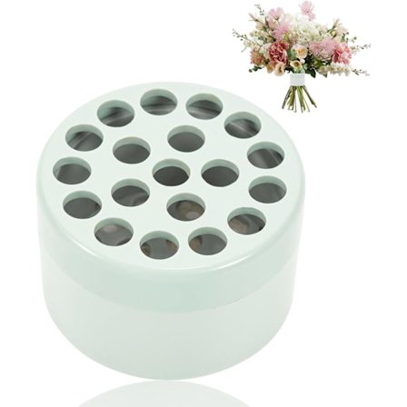 Spiral Ikebana Blomsterstilholder, Gjenbrukbar Blomsterstilholder Bukettholder Bukett Twister Blomsteroppsats Tilbehør - 19 Hull