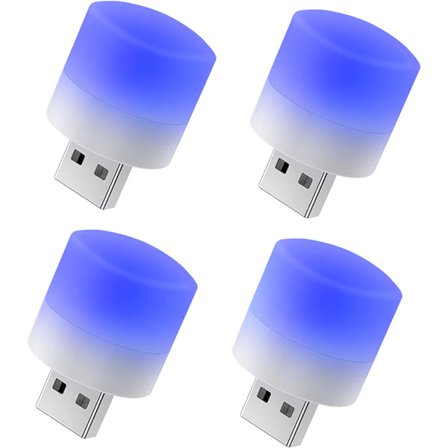 Mini USB-nattelys, kompakt LED-pære, bærbar belysning, Ambie