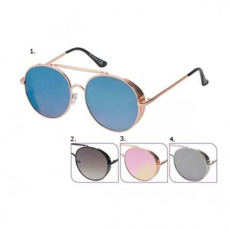 Ovale solbriller med sideskjold