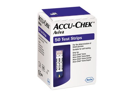 Accu-Chek Aviva glukose teststrips, 50 stk.
