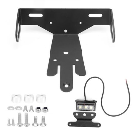 Kawasaki ER6N ER6F 2012 2015 Motorcykel Registreringsskylthållare med LED-ljus