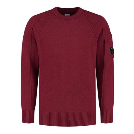 C.p. Company, Knitwear Crew Neck Rood, Heren, Maat:XL