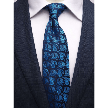 John Henric Tie Paisley Kostymtillbehör Herr Blå 7,5