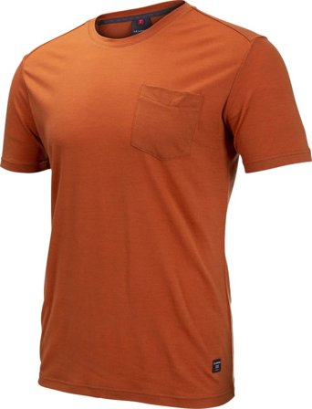 Ulvang Men's Summer Wool Tee W/Pocket Men short-sleeved sweaters Brown XXL