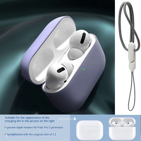 Lanyard för airpodspro23 silikon mjukt hörlursfodral