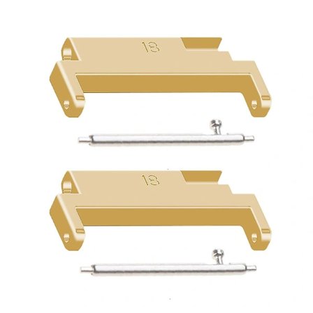 Hurtigkobling for klokkereim, metallkobling, adapter for 18 mm–20 mm gull
