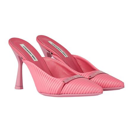 Karl Lagerfeld, Panache Pleated Court Shoes Różowy, Kobieta, Rozmiar: 39 EU