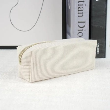 pc Manchester Penalhus Vintage Enkel Solid Farge Stor Kapasitet Oppbevaringspose for Skrivesaker Skoleutstyr Organizer