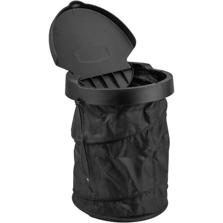 Stor sammenleggbar søppelbøtte til bil med justerbar snor, DXGHC