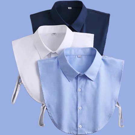 3 stk. Avtakbar Falsk Krage Blusen Dickey Krage Halv Skjorter Falsk Krage For Kvinner Gunst