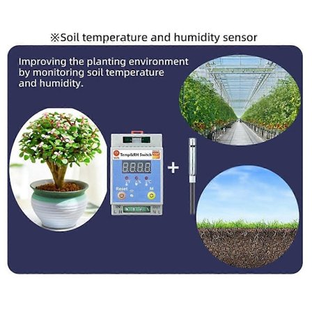 Tuya WIFI Afbryder Smart Temperatur Fugtighed Jordkontrol Tænd/Sluk med Display Fjernovervågning Stemmestyring Alexa A