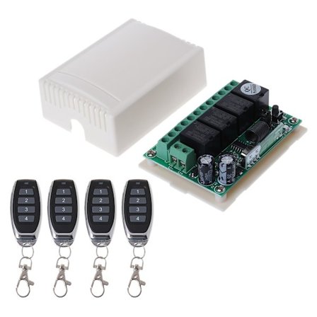 RF Dekoder Modtager Sender Modul Fjernbetjening til Port Garageport Vindue Lampe Lys Trådløs Transceiver