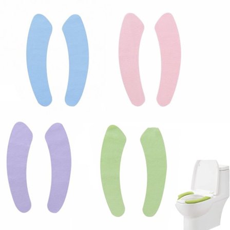 WC-istuin - 4 paria - Pehmeä WC-istuin - Uudelleenkäytettävä - Universaali istuvuus