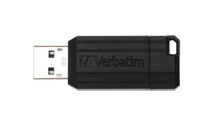 Verbatim PinStripe USB Drive - USB-flashstasjon - 8 GB