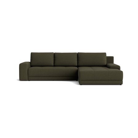 Austin Chaiselongue-Schlafsofa, wendbar | Stauraum, Loop Grün, Modernes Design, Zwei-in-Eins Funktion, Stilvoll & Funktional für Wohnzimmer