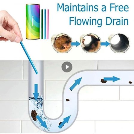 /EA/14 st Köksvask Avloppsrengöringsstavar Dekontaminering Toalett Badkar