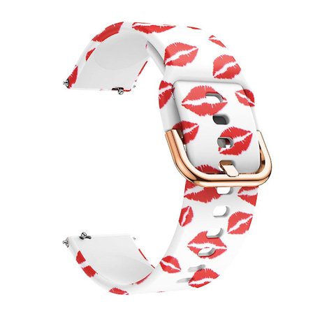 Hopeup 20mm Silikon Smartwatch Armband Band Band För Samsung Galaxy Watch Active