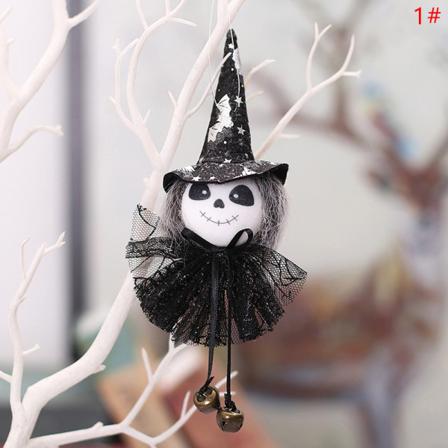 Halloween Doll Hängande Hängande Gaze Kjol Black Cat Witch Pump