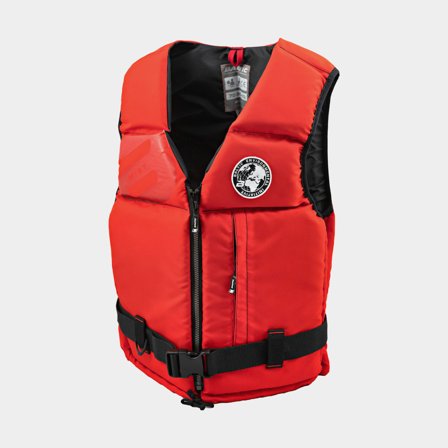 Jachtařská vesta Baltic Mist E.I 50N, červená, Small (40 - 50 kg)