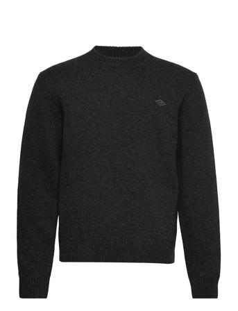 Logo Crewneck Knit Black HAN Kjøbenhavn Clothing