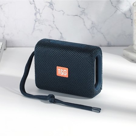 TG313 fyrkantig trådlös bluetooth-högtalare utomhus sport bärbar bärbar kort subwoofer Blå