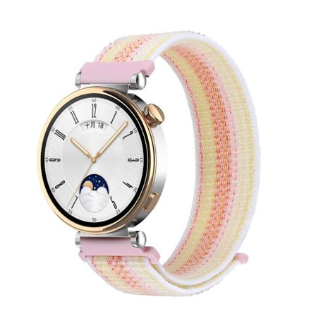 18MM Sport Nylon Loop Band för Xiaomi Mi Smart Watch Armband Dam Armband För Garmin Vivoactive 4S/Venu 2s Correa Armband Starlight färg