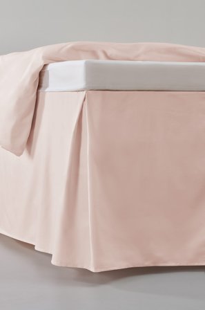 Jotex - Satin Sengekappe i Sateng 45 Cm Økologisk Blek rosa - ZACK - Kjøp Sengekapper hos Jotex