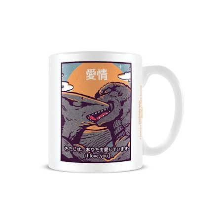 Ilustrata Kaiju Kiss Mug En Storlek Vit
