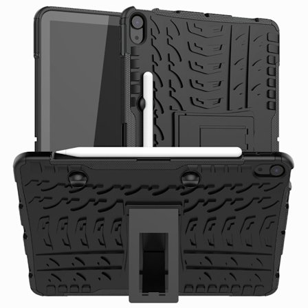 iPad Air 2025-2020 Skal Rugged Kickstand Armor Svart