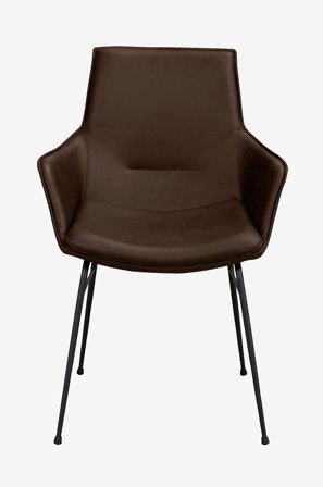 Rowico Home - Stol med armlæn Lowell, 2-pak - Brun - Stole med armlæn - Fra Homeroom