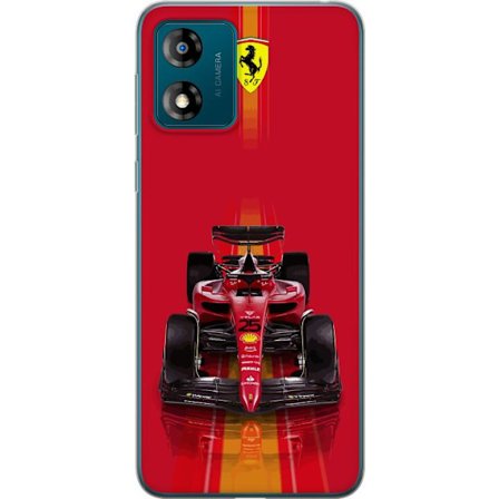 Yhteensopiva Puhelinkuori Motorola Motorola Moto E13 Ferrari Formula 1 -auto ikonisessa punaisessa muotoilussa urheilullisella tarkkuudella