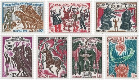 Monaco 1974 - YT 973-979 - Postfrisk
