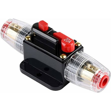 20A Automatisk Vandtæt Strømafbryder, 12V-24V DC Inline Sikringsholder