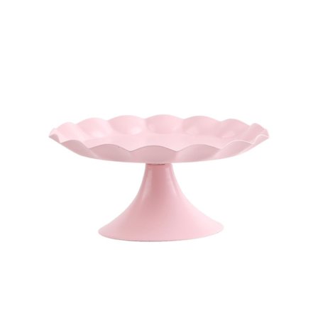 Stabil og dekorativ rosa kakefat - Multifunksjonell holder for cupcakes, desserter og frukt