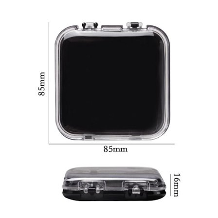 Wear Nail Box Smykker Oppbevaringsboks SVART 85X85X16MM