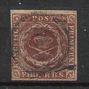 Danmark 1851 - AFA Ix - Stemplet