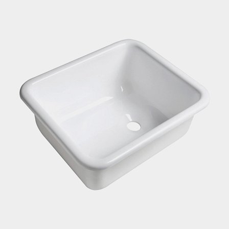 Boat sink Osculati, rectangular, 330 x 280 mm, plexiglass, white