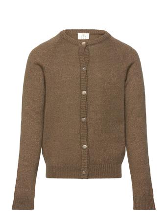 Tneve Glitter Cardigan Tops Knitwear Cardigans Khaki Green The New
