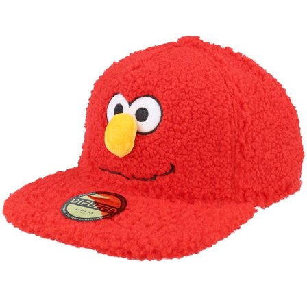 Difuzed - Rød snapback Caps - Sesame Street Elmo Plush Red Strapback @ Hatstore