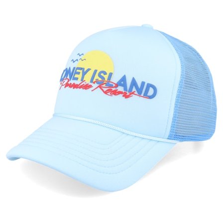 Coney Island Picnic - Blau trucker Cap - Resort Skywriting A-Frame Trucker @ Hatstore