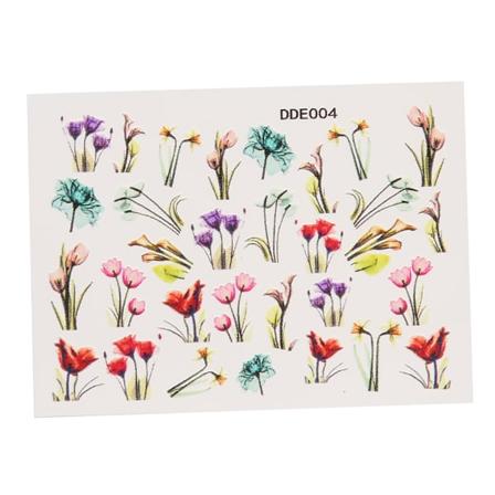 3 Ark Neglekunst Dekoration Sticker Selvklæbende 5D Prægning DIY Manicure Dekaler Værktøj