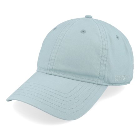 Stetson - Bleu unconstructed Casquette - Baseball Delave Organic Cotton Dusk Blue Fitted Dad Cap @ Hatstore