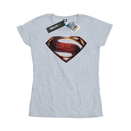 Superman Dam/Dam Logo Bomull T-shirt L Sports Grey