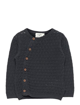 Cardigan Knit Black Fixoni