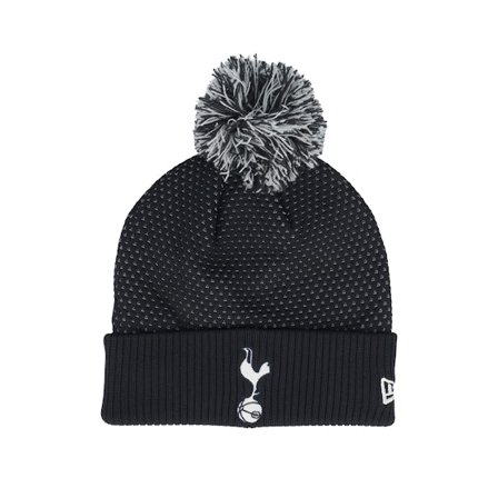 New Era - Negro pom Beanie - Tottenham Hotspur Sports Beanie Black Cuff @ Hatstore