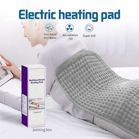 Elektrisk filt - Stor uppvärmd filt, maskintvättbar fleece med digital fjärrkontroll